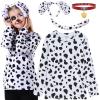 101 Days of School Costume Kids, Boys Dalmatian Clothes Shirt Outfit Ears Headband Accessories,6 view 1