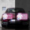 Nouiroy Funny Baby On Board Car Sticker and Decal-2 Pcs Cute Rabbit Baby in Car Decal Reflective Vinyl Sticker for Cars Window Bumper Baby Safety Warning Sign Sticker (Blueberry Rabbit, Purple) view 2