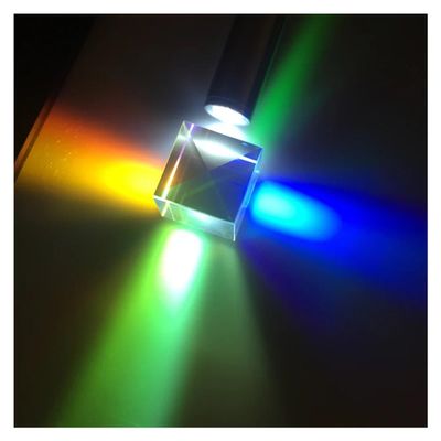 Artsim Prisms & Kaleidoscopes 1pcs 20 * 20 * 17mm Creative Photography of with Light Cube Colour Splitting Prism Science Classroom Optics Kits