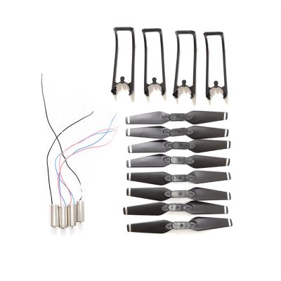 DAYUDDRICAR Drone Propeller Kit, for E99 Pro RC Drone Propeller Blade with Motor Engines Propeller Guard Kit Spare Part for E99 Rc Quadcopter Drone Accessories Spare Part