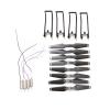 DAYUDDRICAR Drone Propeller Kit, for E99 Pro RC Drone Propeller Blade with Motor Engines Propeller Guard Kit Spare Part for E99 Rc Quadcopter Drone Accessories Spare Part view 1