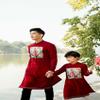 A7 Family Ao dai Vietnam Vietnamese Traditional Ao Dai For Women, Ao Dai For Women, Vietnamese Dress For Women, Ao Dai Dress For Women ao dai Tet Lunar New Year (Boy-2) view 4