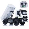 wheelfun 1/14 RC Hydraulic Dumper Trucks Metal 4x4 Remote Control Tipper Dump Car Models Motor ESE Servo I6S Radio Controller Light Sound view 1