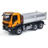 wheelfun 1/14 2-Speed Gearbox Hydraulic RC Dump Truck 6X6 Remote Control Tipper Car Model Hobby Grade Model(Orange) view 2