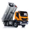 wheelfun 1/14 2-Speed Gearbox Hydraulic RC Dump Truck 6X6 Remote Control Tipper Car Model Hobby Grade Model(Orange) view 4