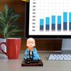 Little Monk Solar Dancing Figurine Toys, Solar Powered Monk Nodding Head Swing Toy, Chinese Little Buddha Monk Statue Car Shaking Head Toy, Cute Kongfu Monk Car Interior Dashboard Decor Home Ornament view 4