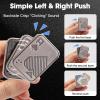 JUDIXY Fidget Toys, Poker Fidget Slider, Glow in Dark Metal Fidget Push Card, Fidget Toys for Adults, Relieve Stress Anxiety ADHD, Gift for Boyfriend, Husband and Father (Silver A) view 3