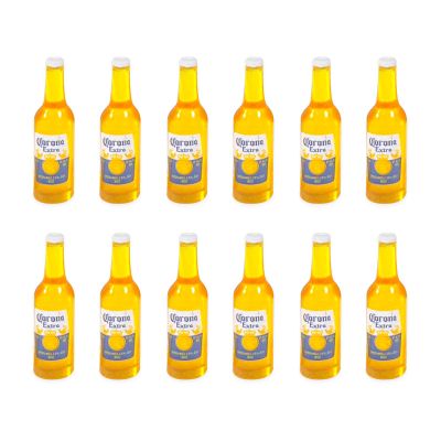 12Pcs 1:12 Scale Mini Miniature Bottles Wine Bottles miniverse Make it Mini Food Mini House Drink Accessories Dollhouse Decoration (12pcs Yellow)