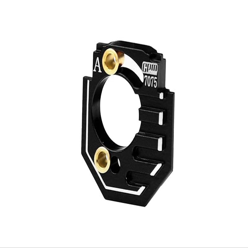 Aluminum 7075 Adjustable Motor Heatsink Mount for Arrma 1/18 Granite GROM MEGA 380 Brushed 4X4 Monster Truck ARA2102 Upgrade Parts - Black
