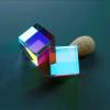 Artsim Prisms & Kaleidoscopes 18 * 18 * 18mm Crystal Optical Prism Cube Optical Prisma Color Combination Prism Science Classroom Optics Kits view 3