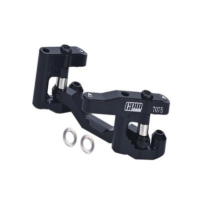 Aluminum 7075 Steering Set for Arrma 1/18 Granite GROM MEGA 380 Brushed 4X4 Monster Truck ARA2102 Upgrade Parts - Black