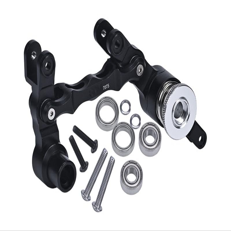 Aluminum 7075 Steering Assembly for 1:5 Traxxas X Maxx 6S / X-Maxx 8S 4WD Brushless Monster Truck Upgrade Parts - Black