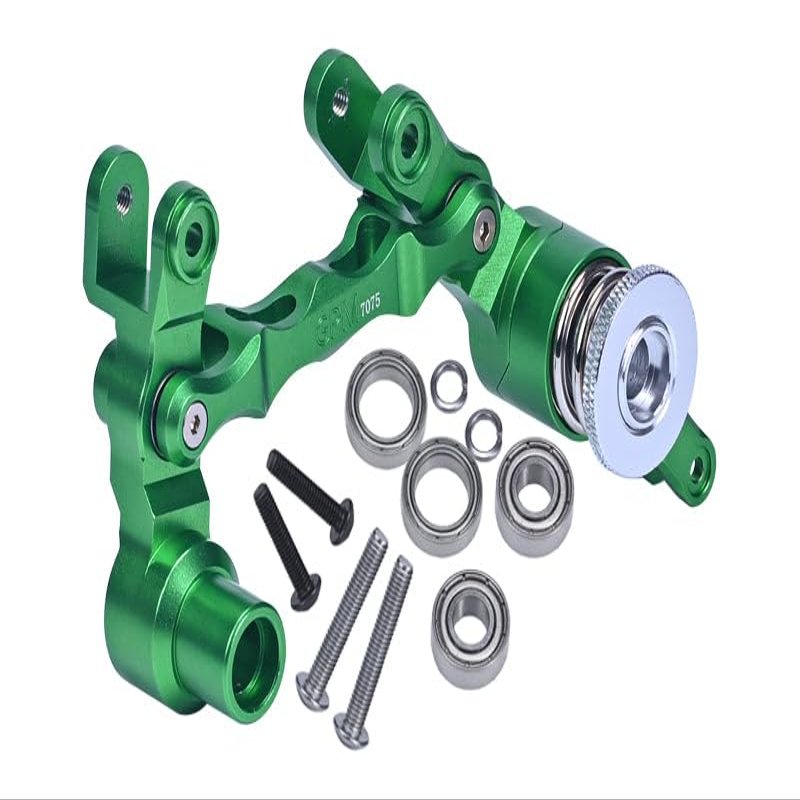 Aluminum 7075 Steering Assembly for 1:5 Traxxas X Maxx 6S / X-Maxx 8S 4WD Brushless Monster Truck Upgrade Parts - Green