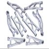 Aluminum 7075 Front And Rear Suspension Arms Set For Arrma 1/18 GRANITE GROM MEGA 380 Brushed 4X4 Monster Truck ARA2102 Upgrade Parts - Silver view 1