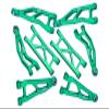 Aluminum 7075 Front and Rear Suspension Arms Set for Arrma 1/18 Granite GROM MEGA 380 Brushed 4X4 Monster Truck ARA2102 Upgrade Parts - Green view 1