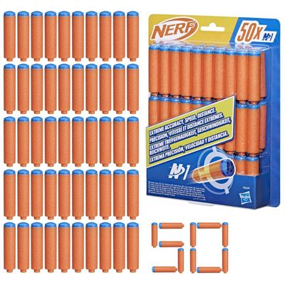 Nerf N Series N1 Darts 50x, Additional Darts for Nerf N Series High Performance Blasters with High Accuracy and Range, Boys and Girls