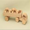 Free Shipping Natural Wooden Car with Trailer Set Including 2 Small Cars, Item ID BT74 SET3: Eco-Friendly Gift with Montessori and Waldorf Educational Influence Lotes Toys Baby Gift view 2