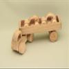 Free Shipping Natural Wooden Car with Trailer Set Including 2 Small Cars, Item ID BT74 SET3: Eco-Friendly Gift with Montessori and Waldorf Educational Influence Lotes Toys Baby Gift view 3
