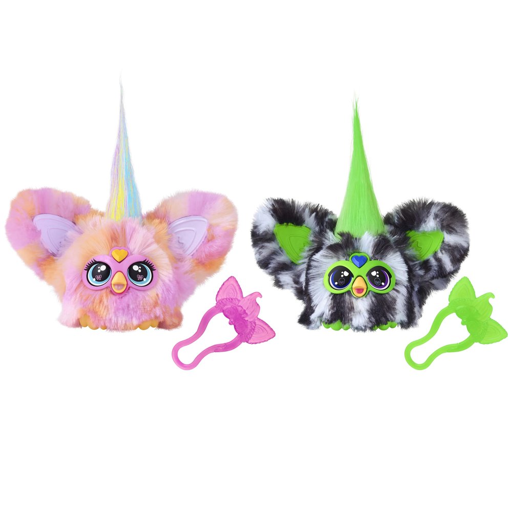 Furby Furblets Fierce & Fabulous 2 Pack, Greenie-Meanie & May-May with 45 Sounds Each, Electronic Plush Toys for Girls & Boys, Ages 6+ (Amazon Exclusive)