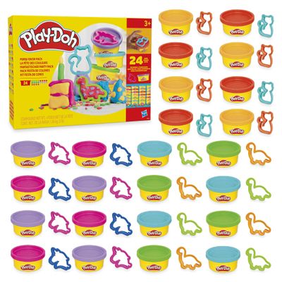 Play-Doh Party Favor Pack, Bulk 24 Pack of Modeling Compound with Cutters, Classroom Supplies for Arts & Crafts, Birthday Gifts & Prize Toys for Kids, Ages 3+ (Amazon Exclusive)