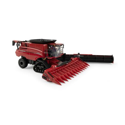 1/64 Case IH 7250 Tracked Combine with Corn & Grain Heads Prestige Collection 44327