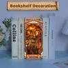 3D Wooden Puzzle Bookends, 2026 New DIY Book Nook Kit, Magic Book House Model Building Kit Insert Decor with Sensor Light, Stand Bookshelf for Home Decorative Books Ornaments (Magic World) view 4