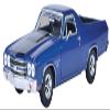 1970 Chevy El Camino SS 396 Dark Blue Metallic with Black Stripes 1/24 Diecast Model Car by Motormax 79347blue view 1