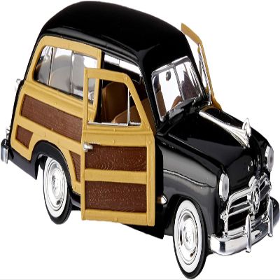 1949 Woody Wagon Black 1/24 Diecast Model Car by Motormax 73260black