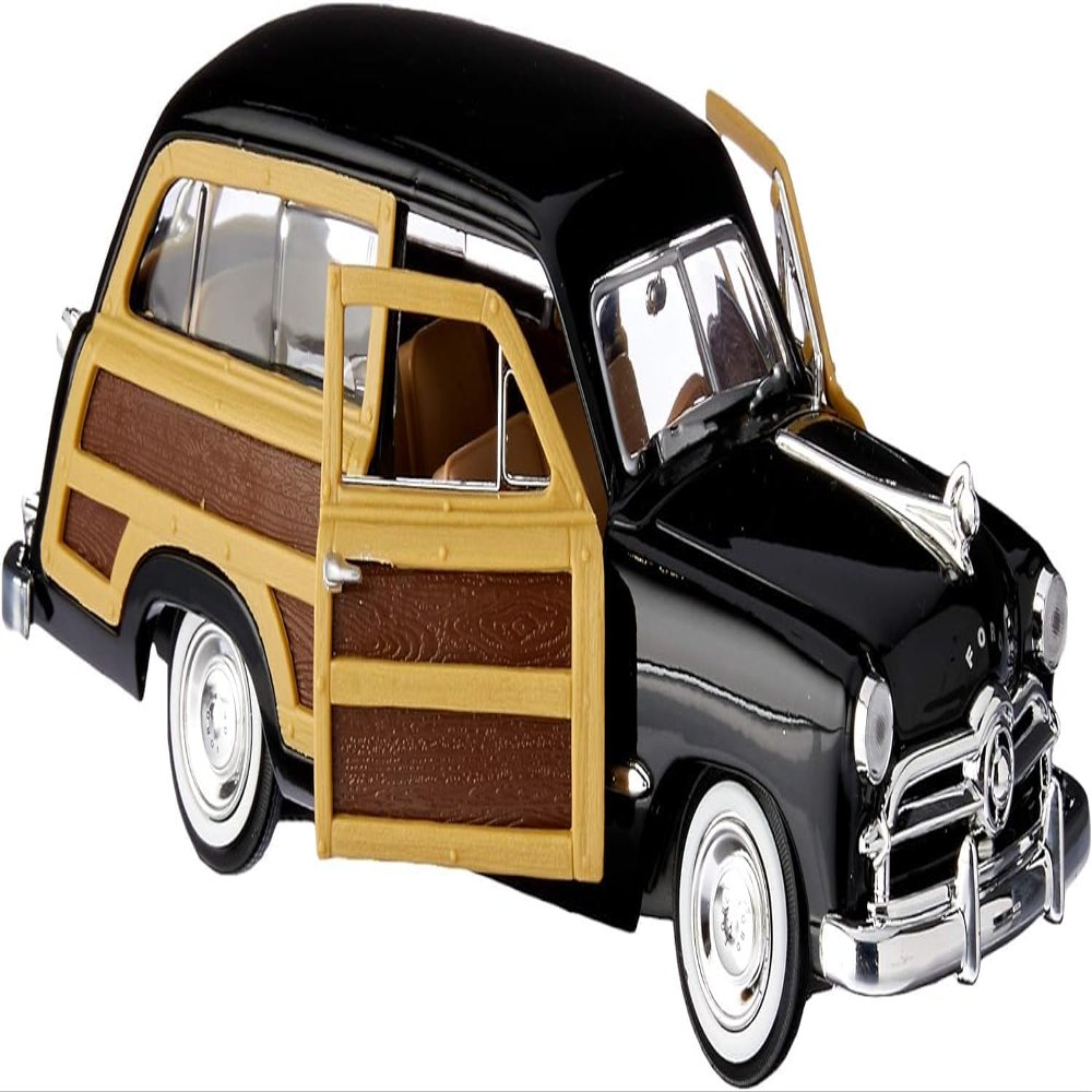 1949 Woody Wagon Black 1/24 Diecast Model Car by Motormax 73260black