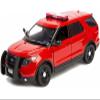 2015 Police Interceptor Utility Fire Marshal Plain Red 1/18 Diecast Model Car by Motormax 73545 view 1