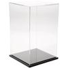 Plymor Clear Acrylic Display Case with Black Base, 7" W x 7" D x 11" H view 1