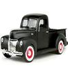 1940 Pickup Matt Black 1/18 Diecast Model Car by Motormax 73170AC-MTBK view 1