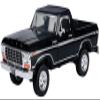 1978 Bronco Custom (Open Top) Black Timeless Legends Series 1/24 Diecast Model Car by Motormax 79374bk view 1