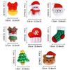 32 Pack Christmas Cupcake Toppers Resin Little Figurine Snowman Santa Christmas Tree Cupcake Picks for Merry Christmas Theme Holiday Party Cupcake Decorations Supplies view 2