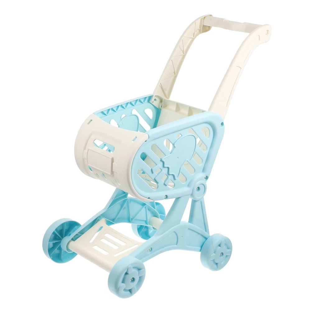 Vaguelly Mini Shopping Cart Toy for Boys and Girls Realistic Boy Girl Trolley for Pretend Play and Learning for Stroller Role Play for Boys and Girls