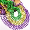 1 Dozen Mardi Gras Beads, Purple, Green, & Gold 33" 7mm Plastic view 3