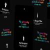 Completely Black Tarot Cards with Very Vibrant Affirmations - Major Arcana view 3
