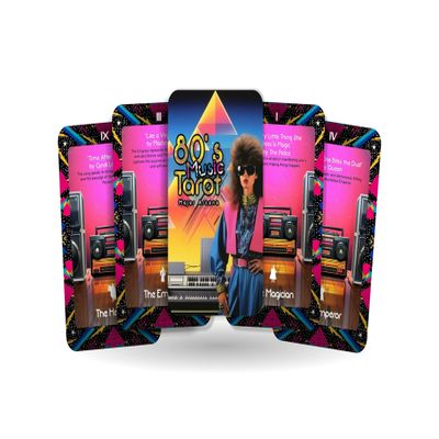 Ibiza Tarot- 80's Music Tarot - Your Spiritual Playlist from The 80s| Fortune Telling Tarot Cards Deck for Beginners | Major Arcana - Set of 22 Cards