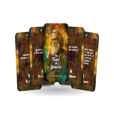 Ibiza Tarot The Tarot of Socrates - The Philosopher's Deck - Divination Tools | Fortune Telling Tarot Cards Deck for Beginners | Authentic Tarot Experience - Set of 22 Cards