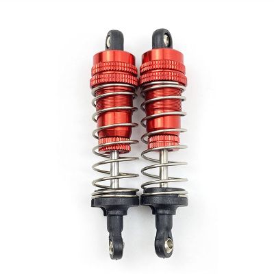 2 Pcs Aluminum Metal Front&Rear Shock Absorber For 1/14 For WLtoy 144001 1316 RC Car Crawler Short Course Truck Upgrad Part accessories (Color : Golden)