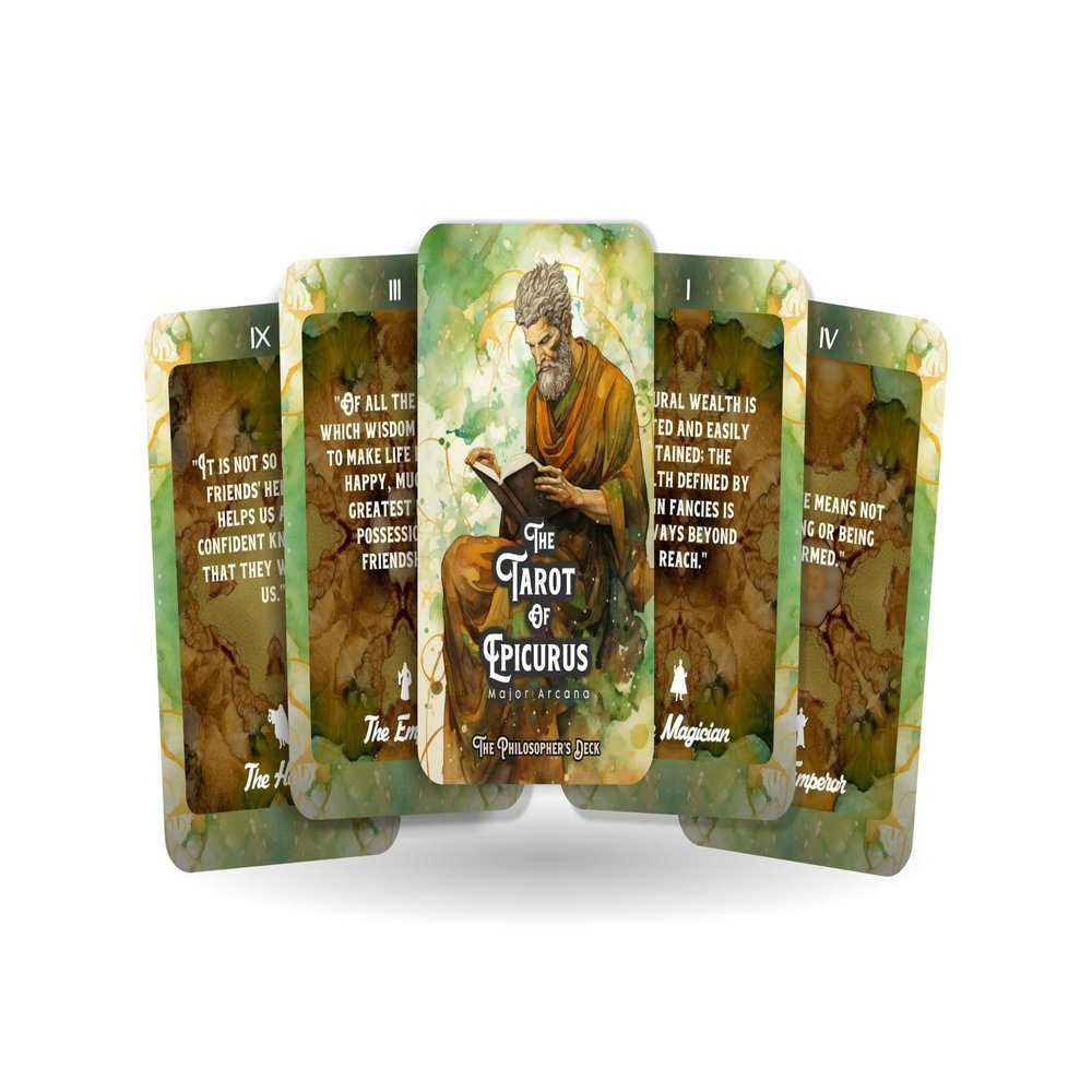 The Tarot of Epicurus - The Philosopher's Deck - Divination Tools - Tarot Cards