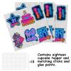 18pcs Blue Fluorescence Glitter Dessert Cupcake Topper Cheer to Lets Glow Crazy Happy 31st Birthday Theme Decoration Supplies Anniversary Wedding Party Decor Supplies view 3