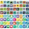 Hebayy 108 PCS Memory Matching Game, 72 Animal Cards & 36 Shadow Cards Matching Cards 36 Pairs Real Animal for Toddlers, Preschool, Kids 4 5 6 Years Old (2 x 2) view 1