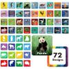 Hebayy 108 PCS Memory Matching Game, 72 Animal Cards & 36 Shadow Cards Matching Cards 36 Pairs Real Animal for Toddlers, Preschool, Kids 4 5 6 Years Old (2 x 2) view 2