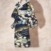 1/12 Scale Female Clothes, Japanese Kimono Bathrobe Dress Costume Clothing for 6inch PH TBL JO Action Figure Body (Blue) view 4