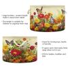 xigua Cotton Rope Basket Red Flowers Baby Laundry Basket Blanket Kids Toy Storage Basket#176 view 3