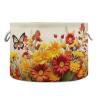 xigua Cotton Rope Basket Red Flowers Baby Laundry Basket Blanket Kids Toy Storage Basket#177 view 1