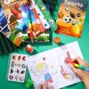 BenLouis 96Pcs Sports Party Favors Football Basketball Soccer Baseball Party Coloring Books Set Bulk for Kids Sports Themed Party Team Gift Goodie Bag Fillers School Classroom games Rewards view 4