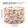TecEr Raccoon-pattern Extra Large Laundry Basket Toy Storage Basket 20"X20"X13.9" blanket Baskets with Handles for Living Room Organizing Storage Bins view 2