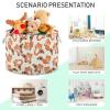 TecEr Raccoon-pattern Extra Large Laundry Basket Toy Storage Basket 20"X20"X13.9" blanket Baskets with Handles for Living Room Organizing Storage Bins view 4